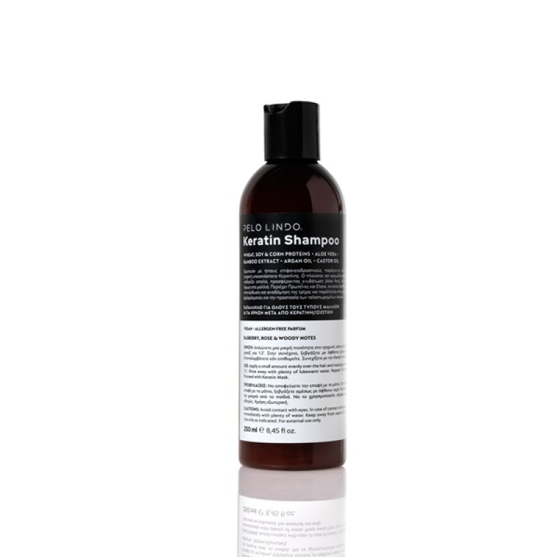 Keratin Shampoo 250 ml  (χωρίς θειικά άλατα)